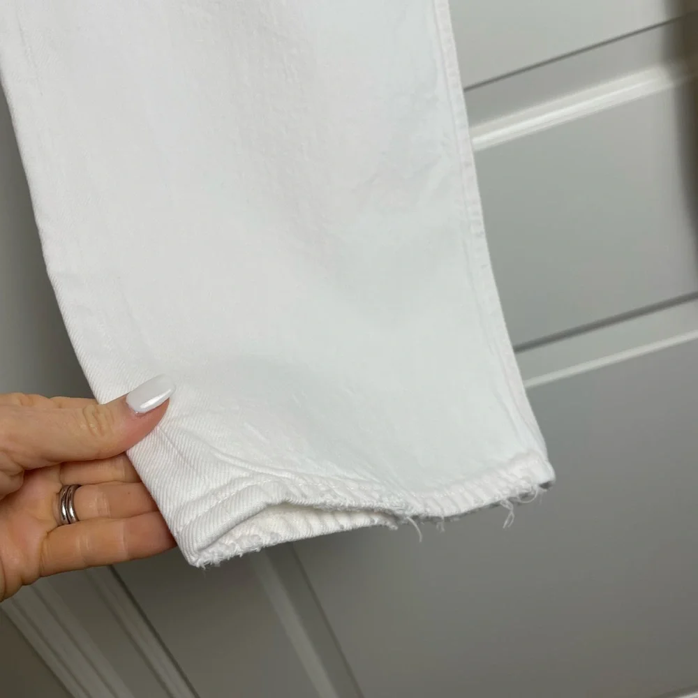 AGOLDE 90s Mid- high rise (13”) Loose Fit Jeans in WHITE VANISH spring vacation - Picture 11 of 15